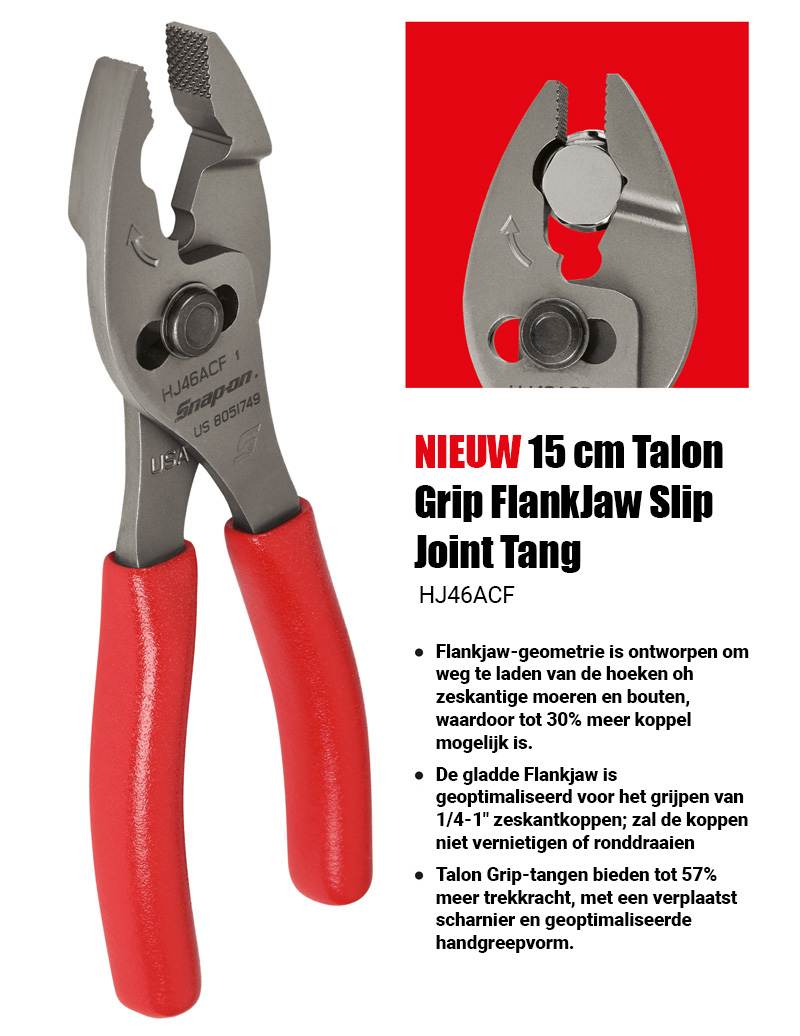 NEW Talon Grip FlankJaw Pliers DUTCH